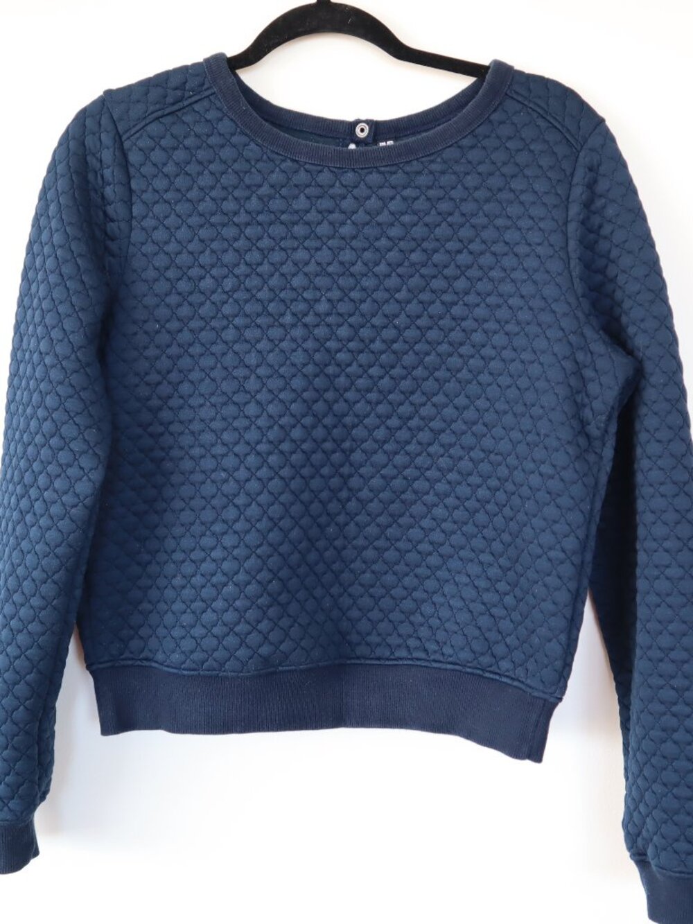 Uniqlo Quilted Cropped Sweatshirt, Size Small